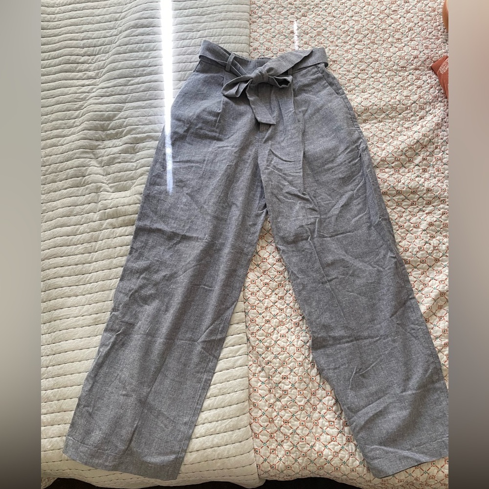 Uniqlo High Waisted Linen Pants XS